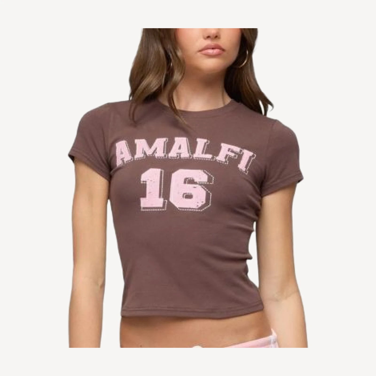 Edikted Amalfi Contrast T Shirt