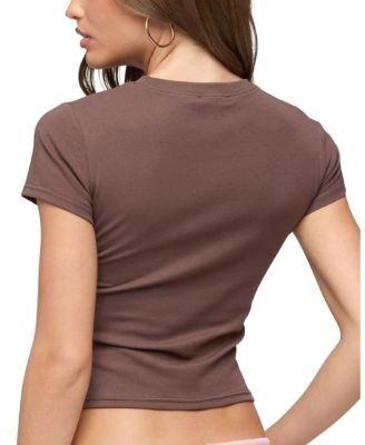 Edikted Amalfi Contrast T Shirt
