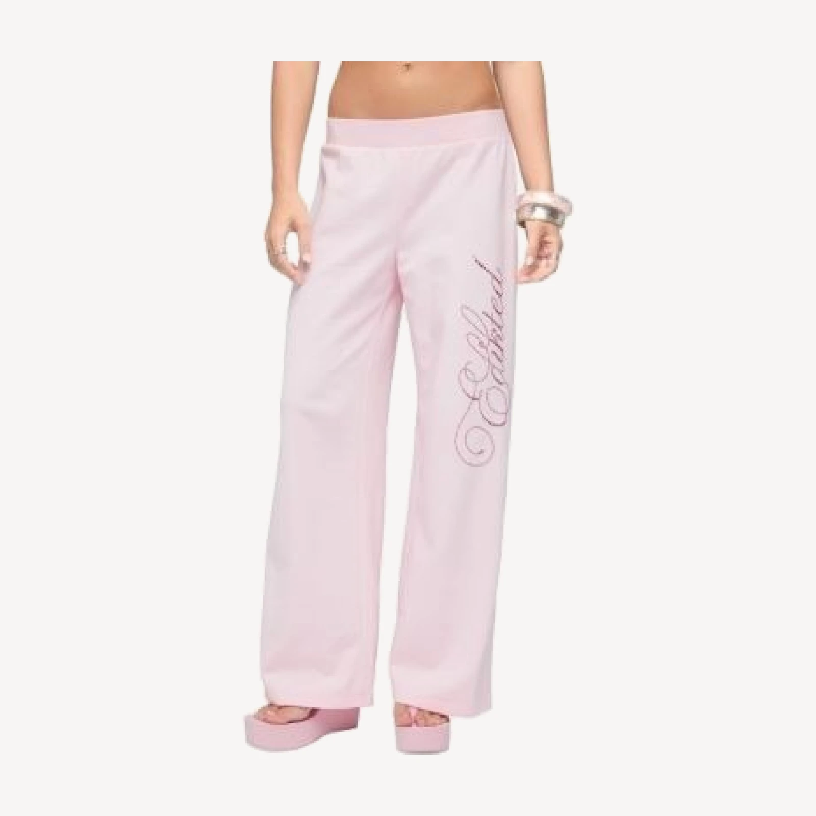 Edikted Edikted Studio Rhinestone Sweatpants