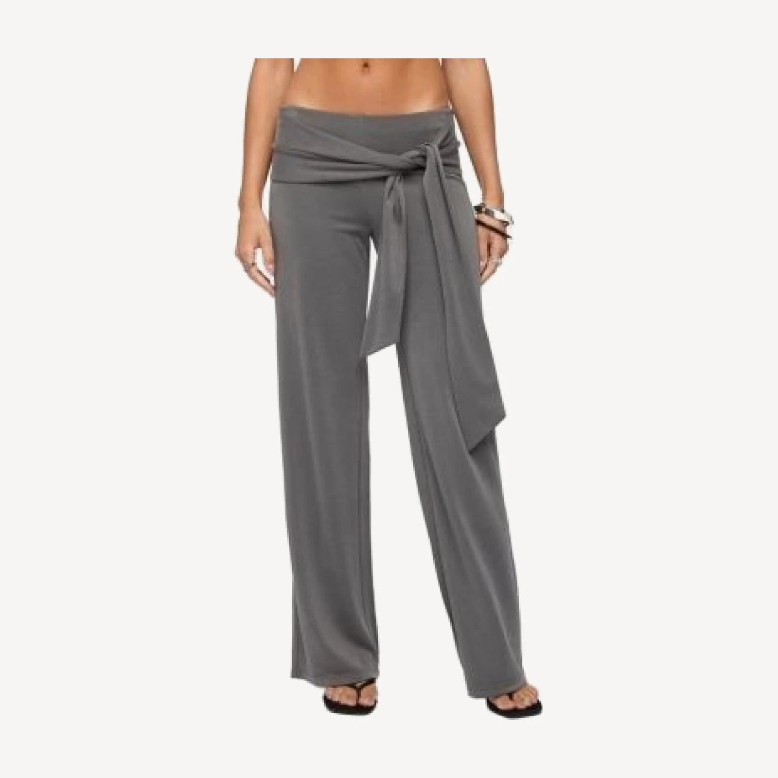 Edikted Xyla Straight Leg Tie Pants