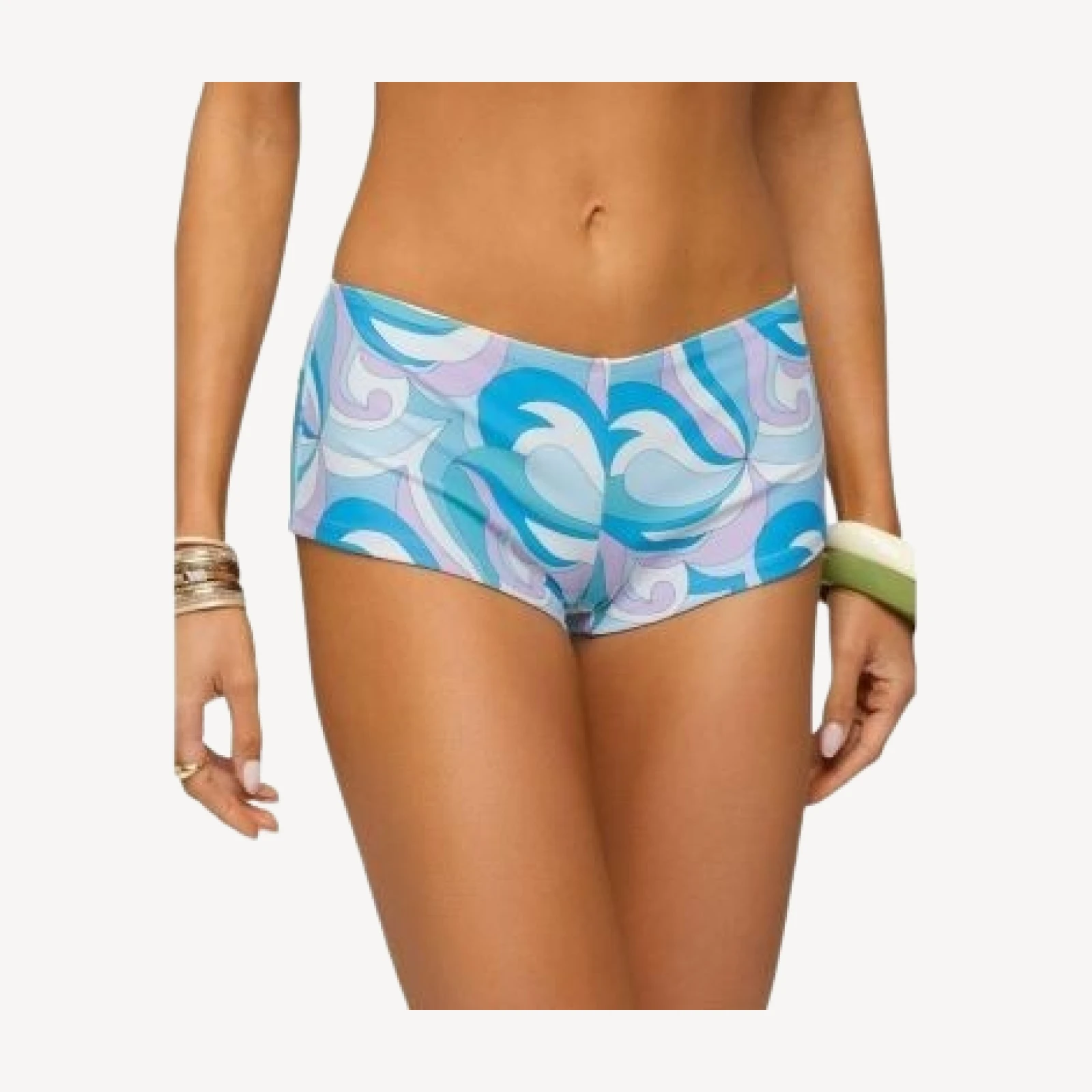 Edikted Cassa Paisley Boyshort Bikini Bottom