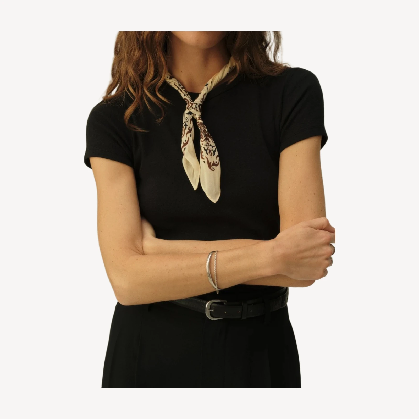 Sand / Brown Silverado Silk Bandana