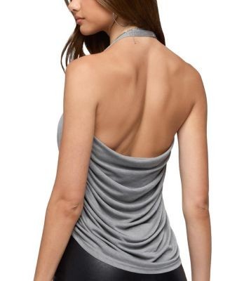 Edikted Zoha Ruched Cowl Neck Halter Top