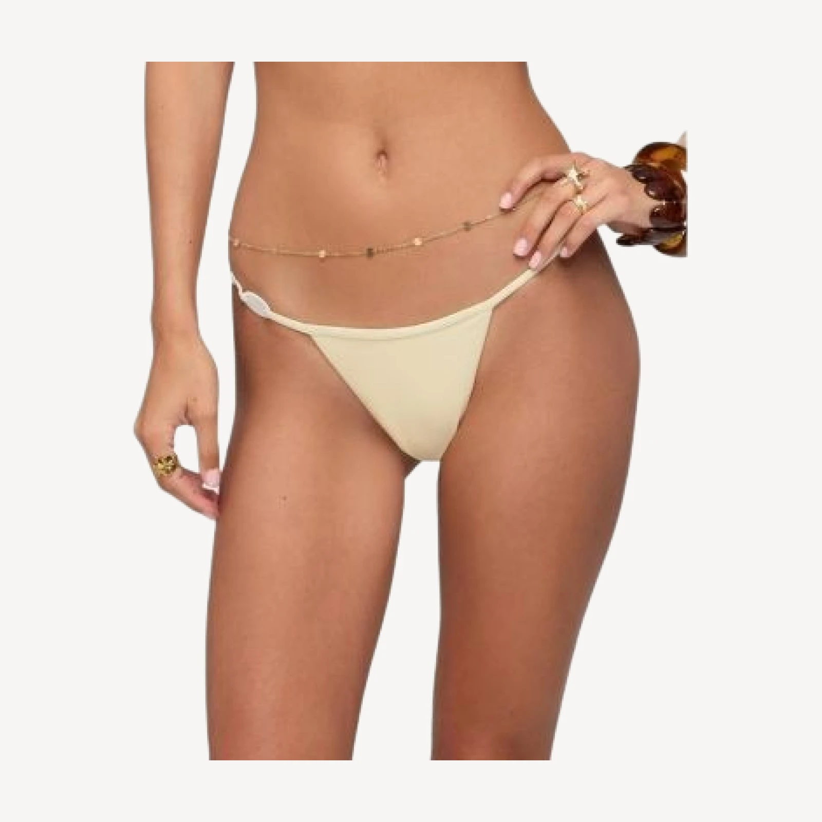 Edikted Evana Bead String Bikini Bottom