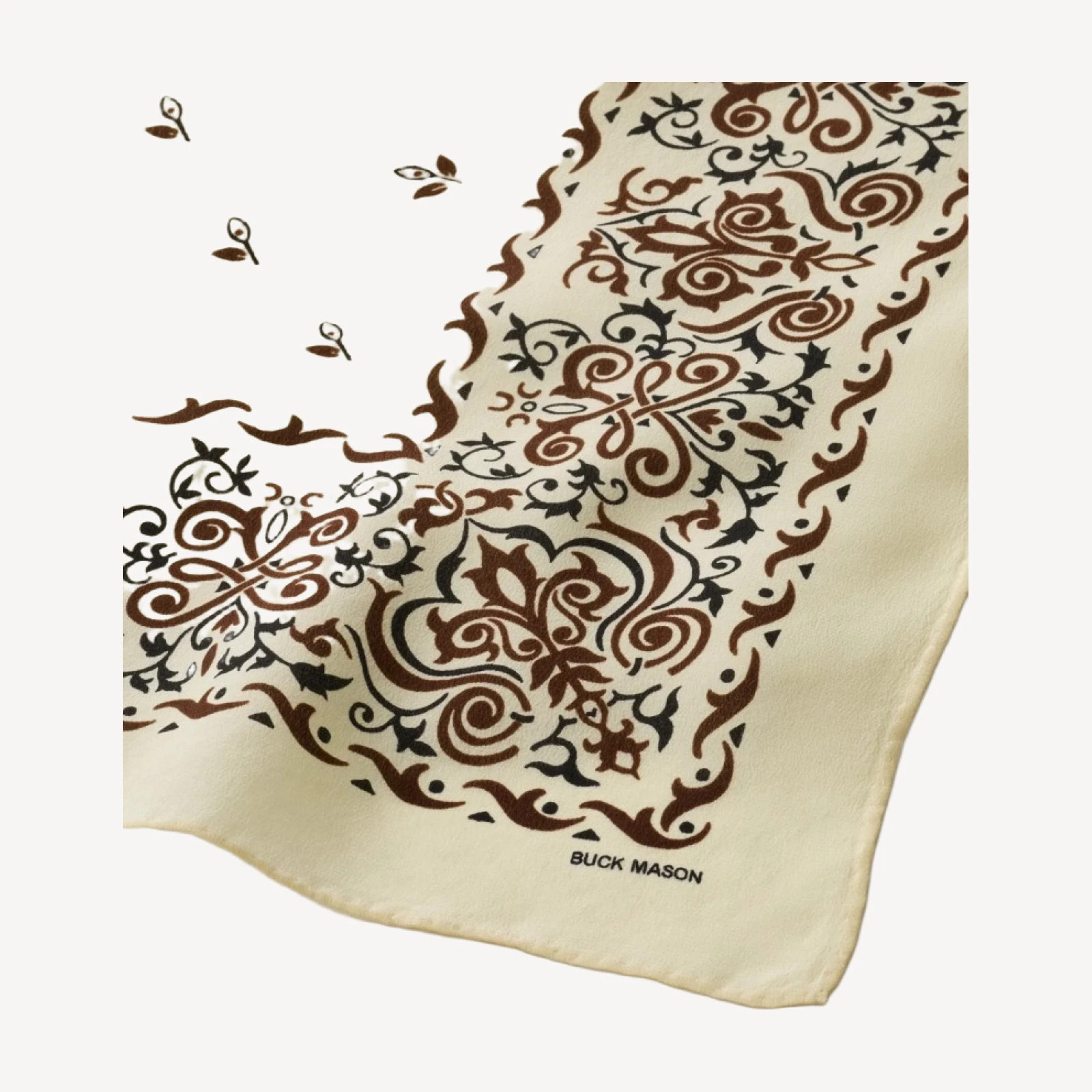 Sand / Brown Silverado Silk Bandana
