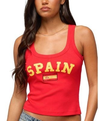 Edikted Spain Ribbed Tank Top