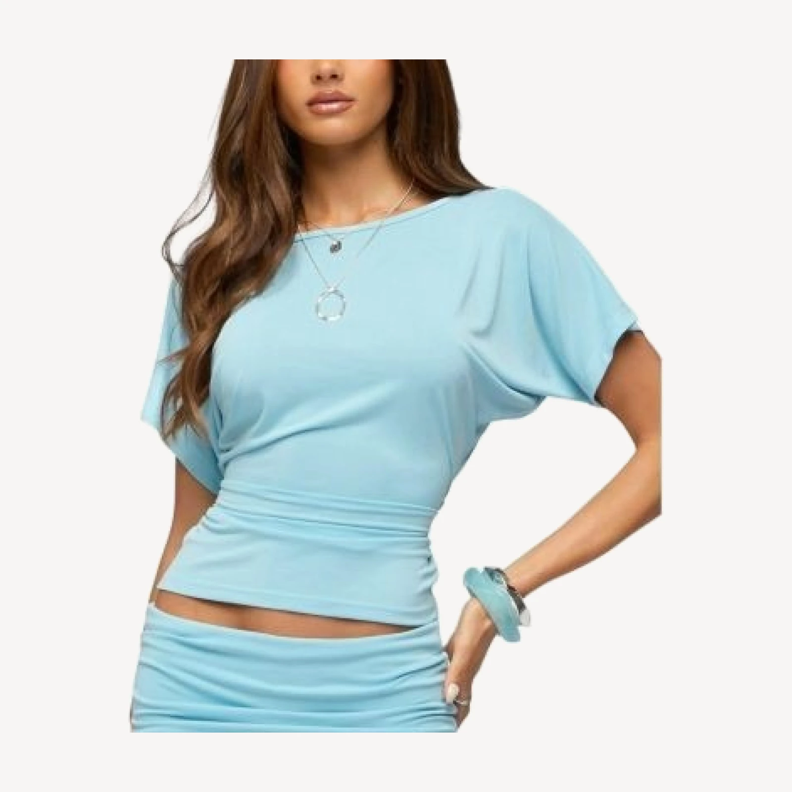 Edikted Maevie Ruched Waist Top