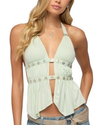 Edikted Izora Button Split Front Top