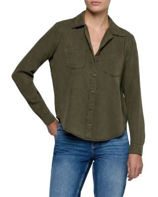 L'Agence Isla Denim Long Sleeve Shirt