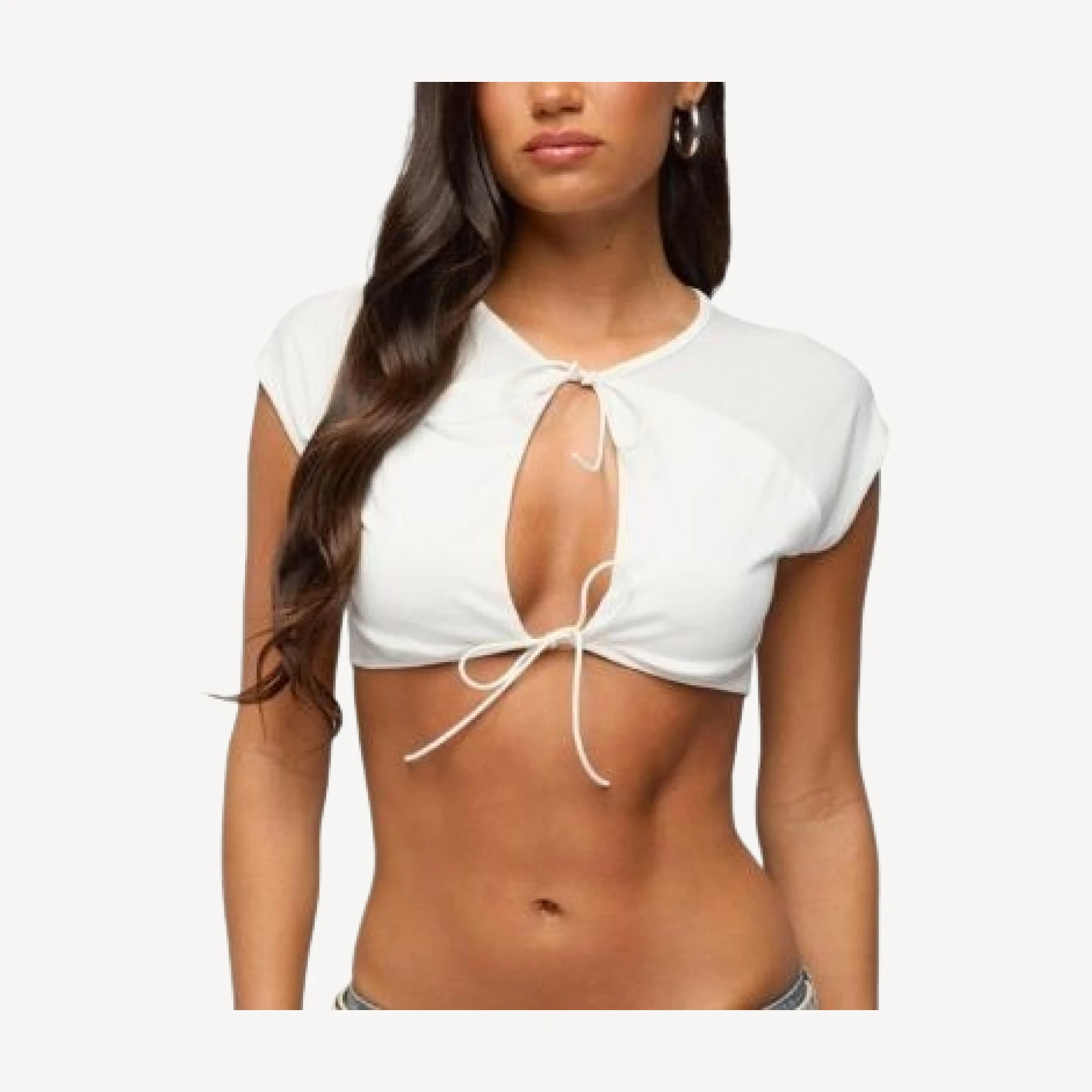 Edikted Daniella Tie Crop Top