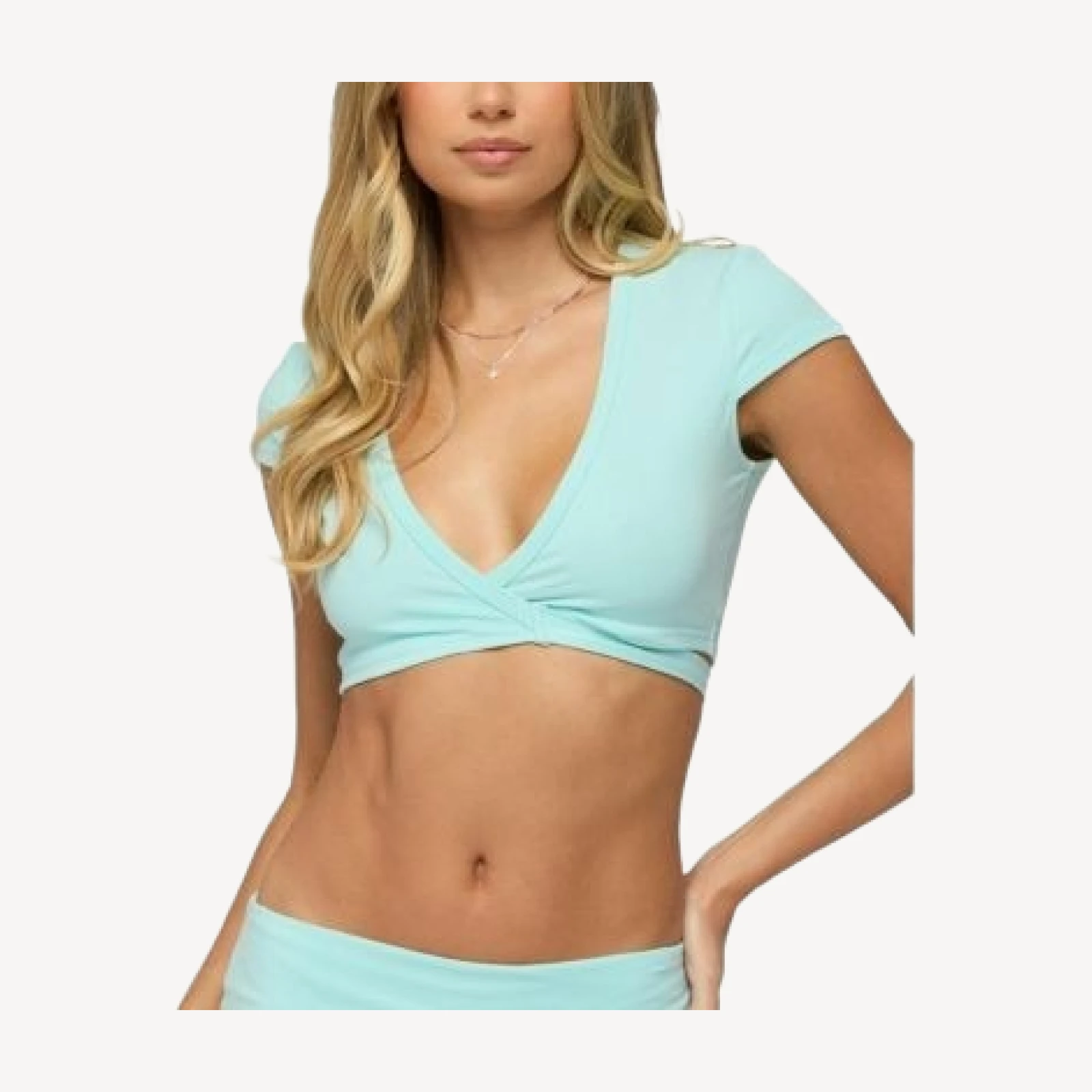 Edikted Laverne Wrap Crop Top
