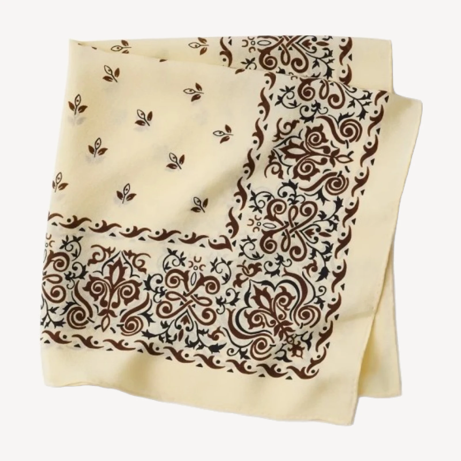 Sand / Brown Silverado Silk Bandana