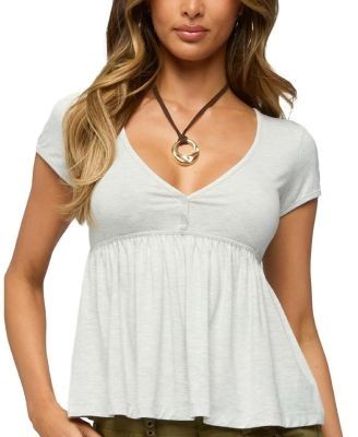 Edikted Chere V Neck Babydoll Top