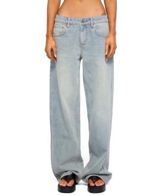Edikted Quintie Mid Rise Straight Leg Jeans