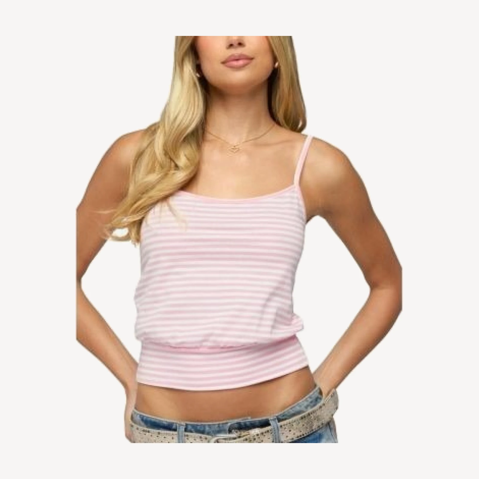 Edikted Hazelina Striped Tank Top