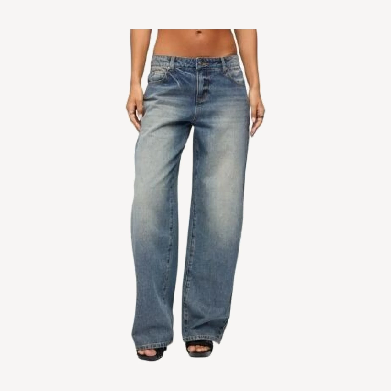 Edikted Heidie Low Rise Baggy Jeans