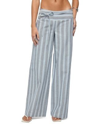 Edikted Chera Striped Wide Leg Pants