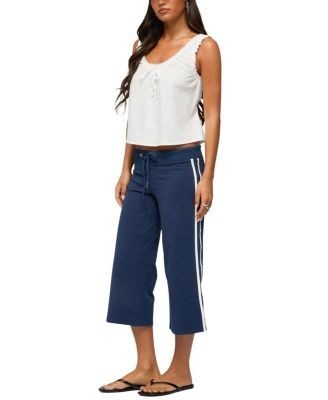 Edikted Edyth Tie Front Cotton Tank Top
