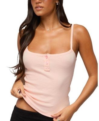 Edikted Channa Henley Tank Top
