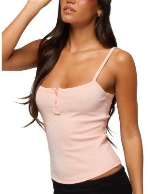 Edikted Channa Henley Tank Top