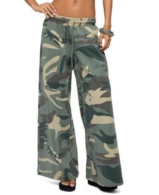 Edikted Allen Camo Wide Leg Sweatpants