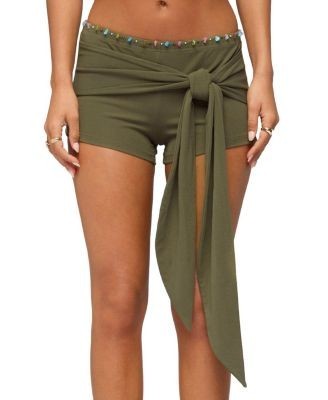 Edikted Monroah Bead Low Rise Shorts