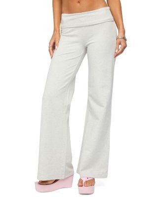 Edikted Wknd Sequin Foldover Pants