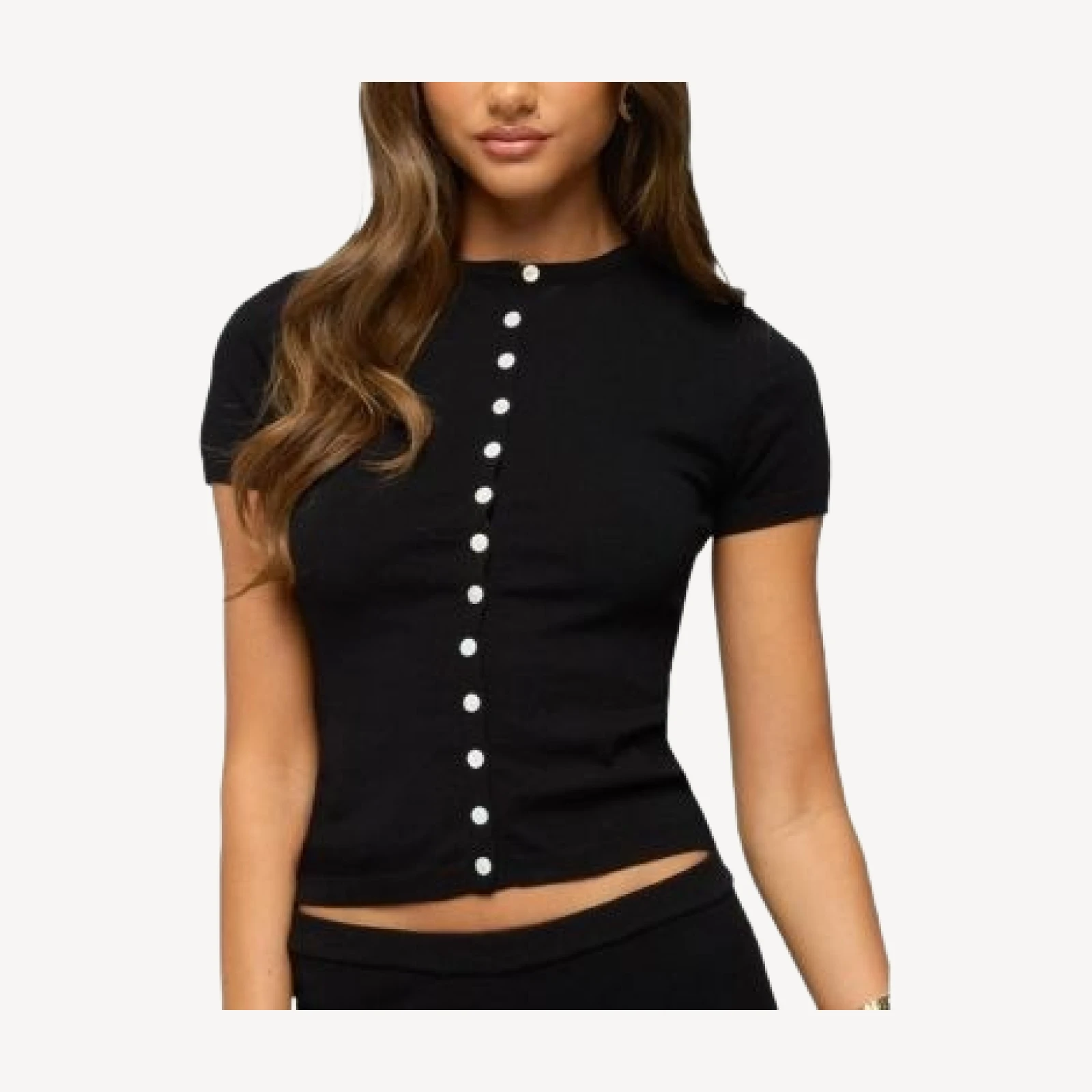 Edikted Vanessa Button Up Knit Top