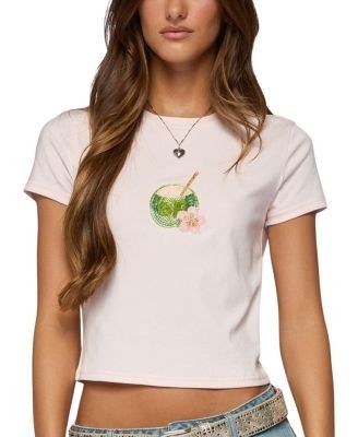 Edikted Coconut Beaded T Shirt