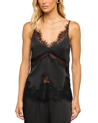 L'Agence Mitsu Lace Trim Camisole Top