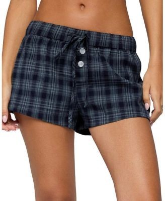 Edikted Alessa Plaid Shorts