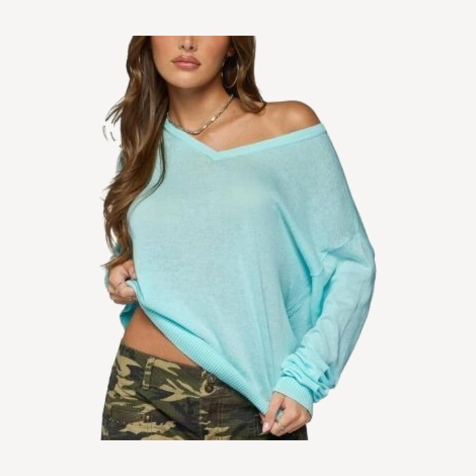Edikted Geara Knit Long Sleeve Top