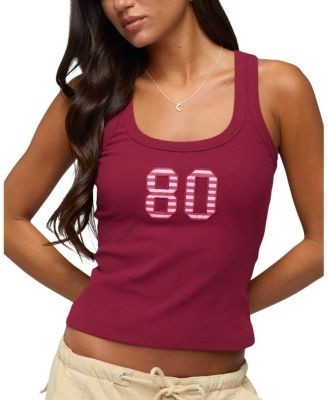 Edikted 80 Stripey Ribbed Tank Top