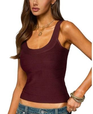 Edikted Akina Bandage Knit Tank Top