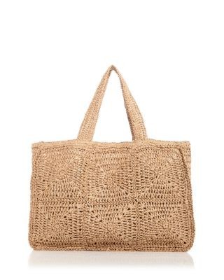 Aqua Straw Tote - Exclusive