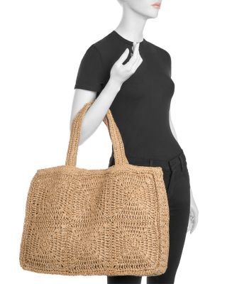 Aqua Straw Tote - Exclusive