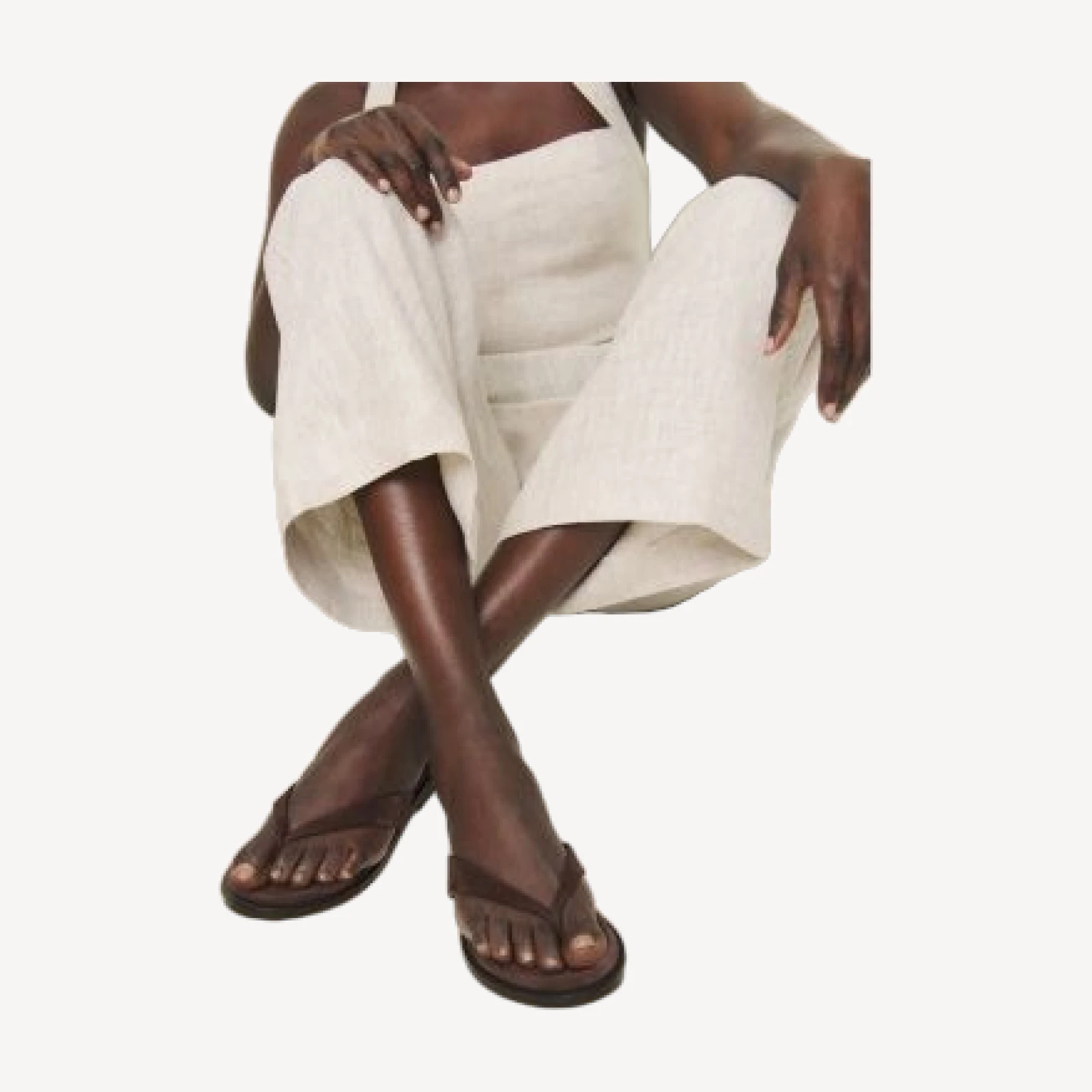Reformation Women's Jessie Leather Thong Sandals