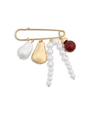 Aqua Beaded Brooch - Exclusive