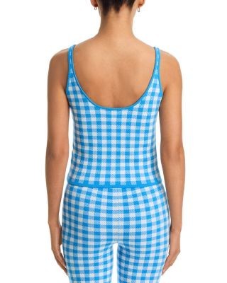 Aqua Printed Sleeveless Top - Exclusive