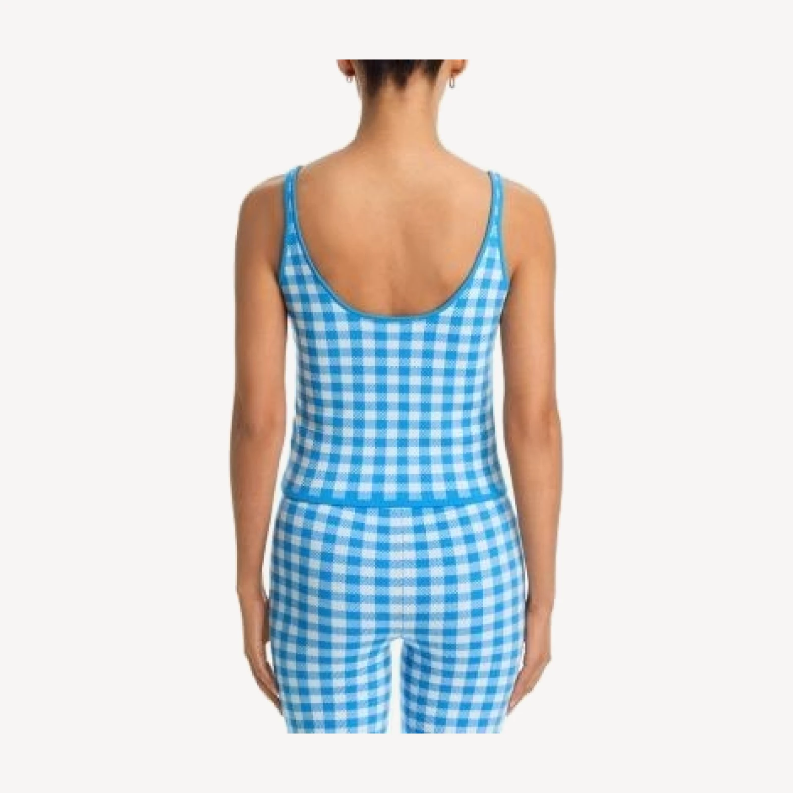 Aqua Printed Sleeveless Top - Exclusive