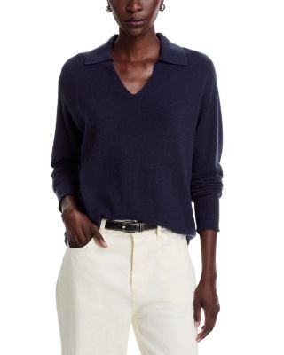C by Bloomingdale's Cashmere Split Collar Polo Cashmere Sweater, Exclusive
