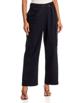 Aqua Cotton Stretch Cargo Pants - Exclusive
