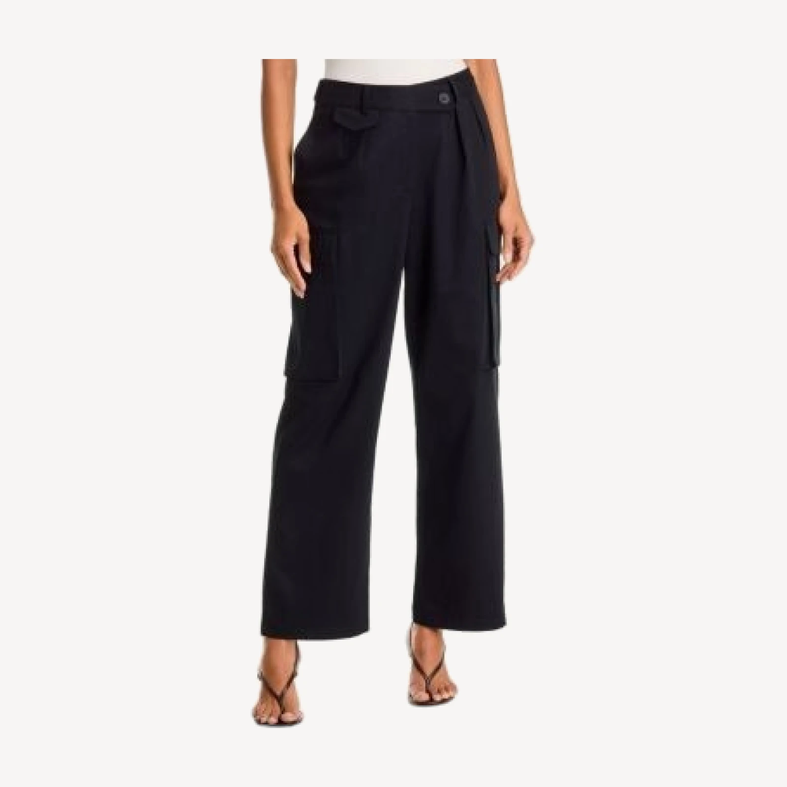 Aqua Cotton Stretch Cargo Pants - Exclusive