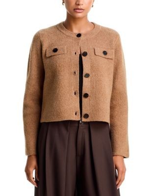 Aqua Boucle Cardigan - Exclusive