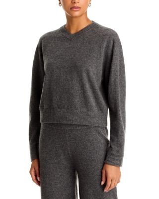Aqua High V Neck Sweater - Exclusive