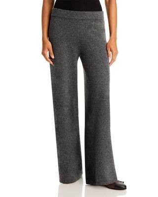 Aqua Rib Knit Wide Leg Pants - Exclusive