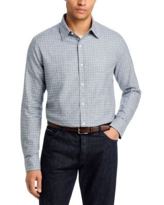 The Men's Store at Bloomingdale's Cotton Open Check Point Collar Shirt - Exclusive