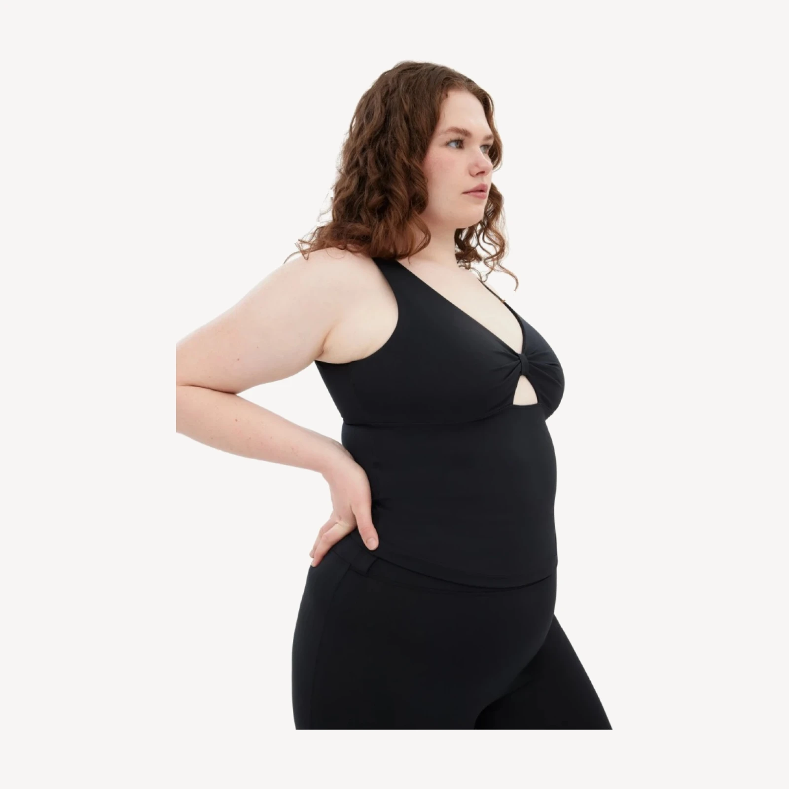 Black Meredith Bow Tank