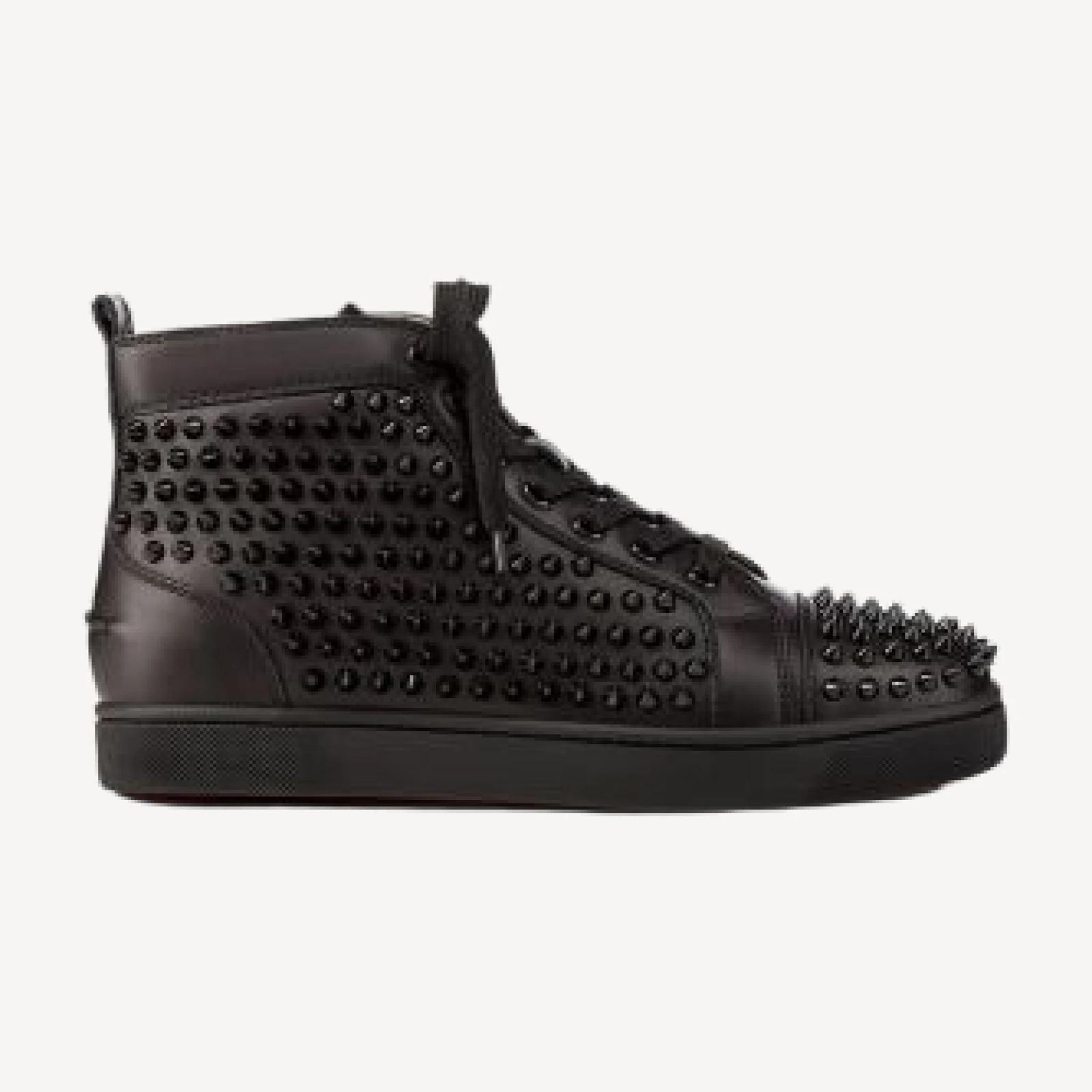 Christian Louboutin Men's Louis Spikes High Top Sneakers