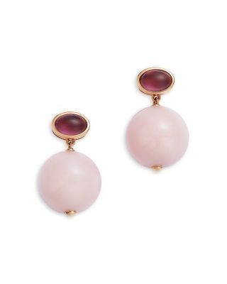 Bloomingdale's Fine Collection Pink Opal & Rhodolite Bead Drop Earrings in 14K Rose Gold